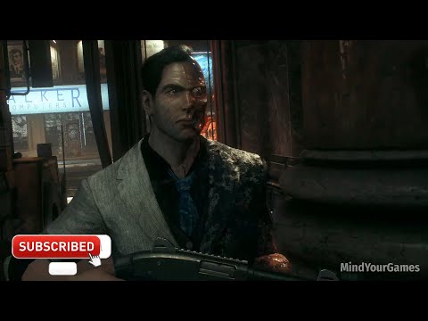 Batman vs Two Face Fight Scene Cinematic Boss Battle - Batman Arkham Knight (1080p 60FPS)