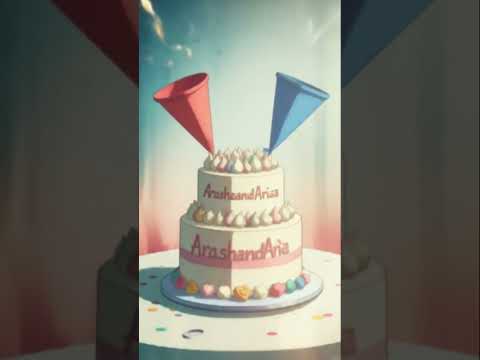 Arash and Ariya 100+ special cake 🎂 🎂🧁🧁🤍🤍🤍🩷🩷🩷🩷￼