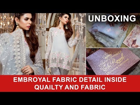 Emb Royal Gentel Baroness 07 2017 Unboxing Pure Chiffon and Net Dupatta  - Pakistani Branded Dresses Video