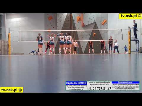 tv.nsk.pl 2018-11-03 Siatkówka: NOSiR Nowy Dwór Maz. - Krótka Mysiadło 3:0 (-15,-20,-27) cz2z2
