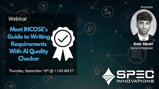 Meet INCOSE's Guide to Writing Requirements With AI Quality Checker