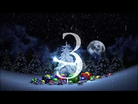 отсчет времени, бой курантов, салют, Новый год. Футаж HD