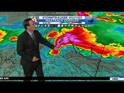 LEX 18 Tornado Warning Coverage (partial) April 8, 2020