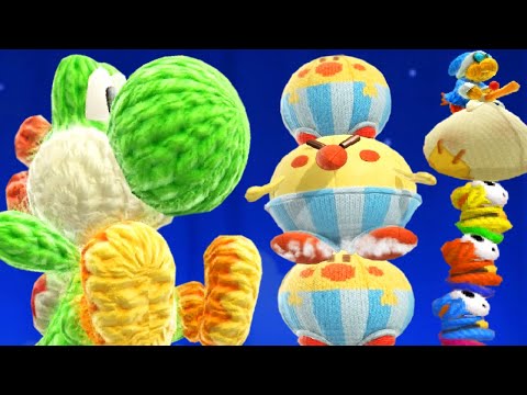 Yoshi's Woolly World - No Damage 100% Walkthrough (World 1)