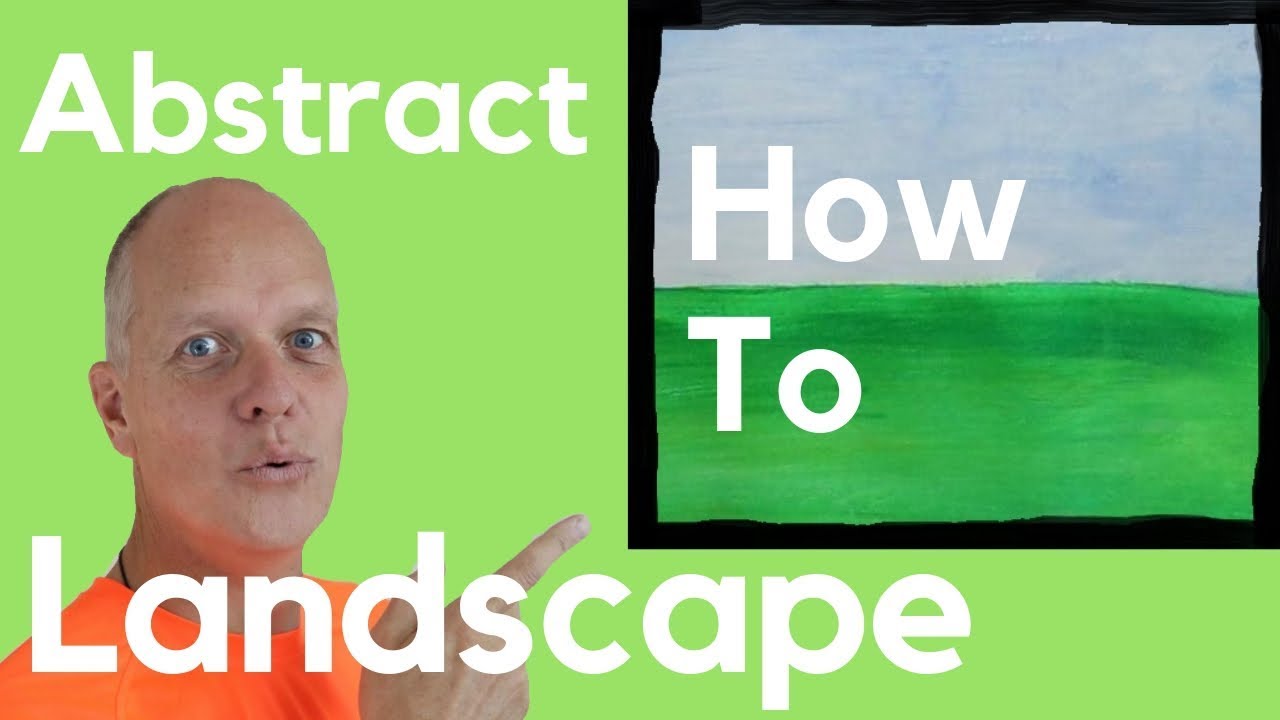 How to abstract art landscape paintings – the process of painting