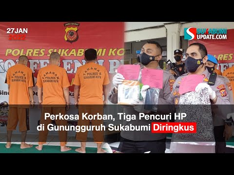 Perkosa Korban, Tiga Pencuri HP di Gunungguruh Sukabumi Diringkus