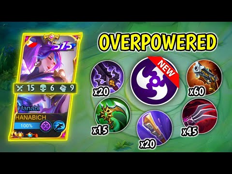 15KILLS!! HANABI OVERPOWERED EMBLEM (DAMAGE HACK) 🔥 | SOLO GAME | MOBILE LEGENDS | HANABIISH