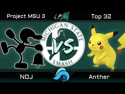 Project MSU 3 Top 32 - NOJ (Game & Watch) vs. Anther (Pikachu)