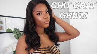 CHIT CHAT GET READY WITH ME...FOR INSTAGRAM! MAKEUP, HAIR, & OUTFIT | QUARANTINE