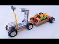 How To Make A Loading Tractor Trolley DIY From Matchbox Made At Home