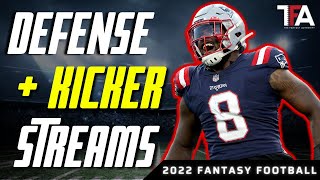 BEST Week 7 Streaming Options at DST and Kicker | 2022 Fantasy Football Streamers