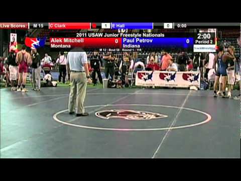 Junior Freestyle 119 - Paul Petrov (IN) vs. Alek Mitchell (MT)