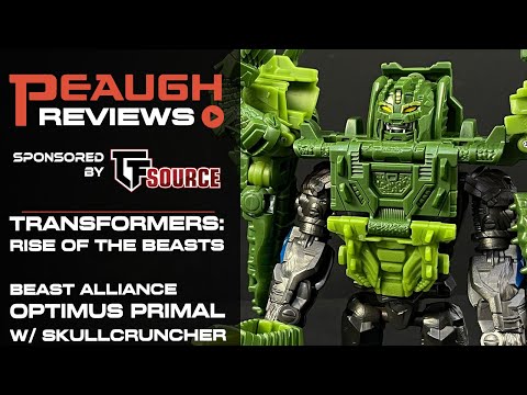Video Review: Transformers: Rise of the Beasts - Beast Alliance OPTIMUS PRIMAL w/Skullcruncher