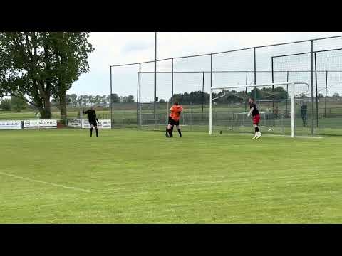 HBOK 1 tegen V.V. De Meern 1 van 20 mei 2023. Abel scoort 0-2