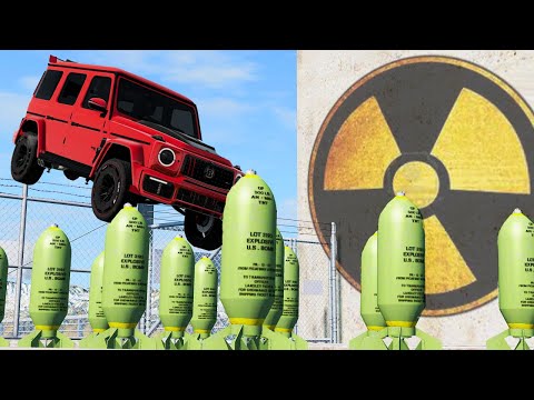 EXPERIMENT - Cars vs Nuclear Bombs #22 - BeamNG Drive  | CrashTherapy