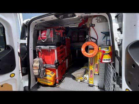 Ford transit connect electrician setup.
