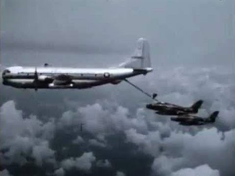 KC-97 Stratofreighter Refuel F-84 Thunderjets