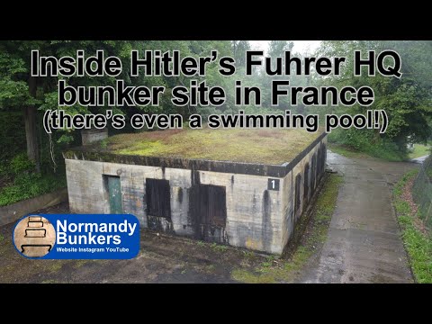 Inside Hitler's Fuhrer bunker HQ site in France