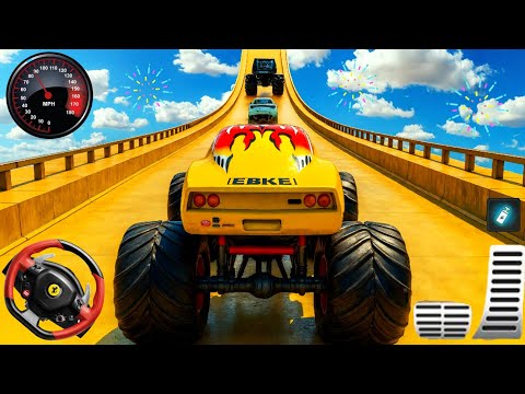 Monster Truck Crazy Mega Ramp Racing 3d - Ultimate Stunts Racing - Android Gameplay