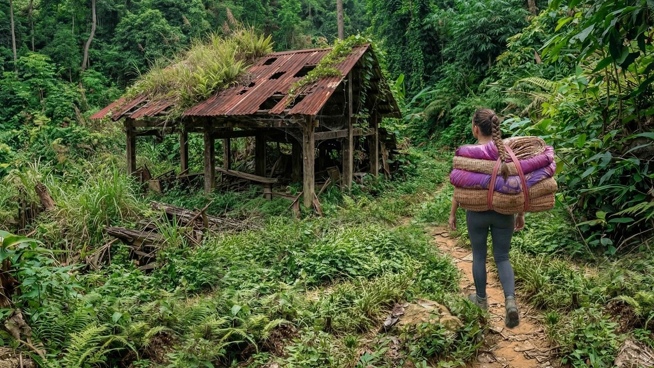 115 Days to Transform a Dilapidated Wooden House into Paradise | The Girl Returned After 10 Years