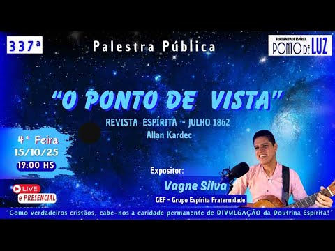 #337 "O PONTO DE VISTA" - Revista Espírita de 1862 com VAGNE SILVA