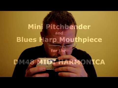 MINI PITCHBENDER and BLUES-HARP MOUTHPIECE for the DM48 MIDI Harmonica