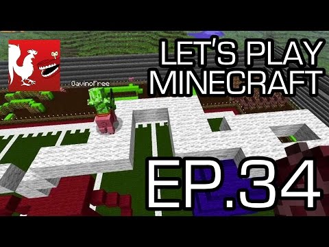 Let's Play Minecraft - Episode 34 - Pig Olympics | Rooster Teeth