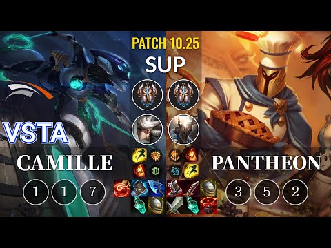 HLE Vsta Camille vs Pantheon Sup - KR Patch 10.25