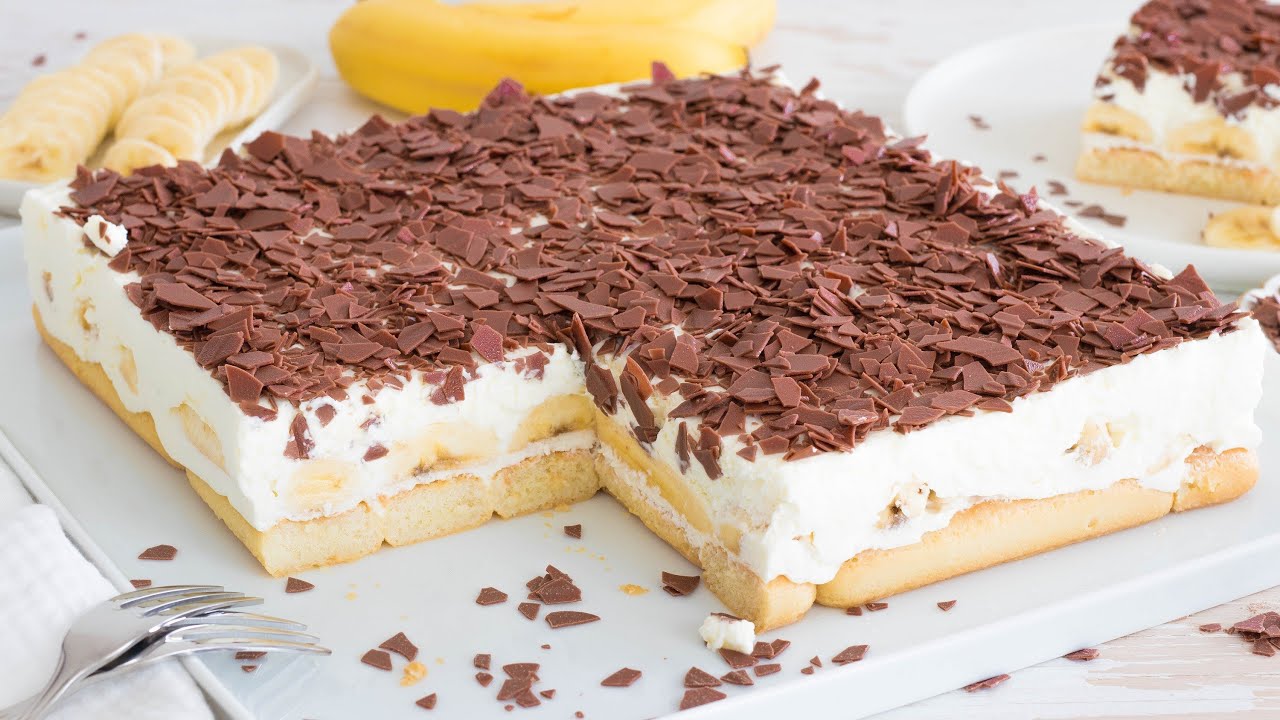 Bananen-Split-Torte mit Eierlikör – Einfache Rezepte