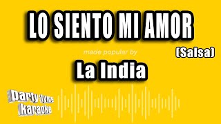 La India - Lo Siento Mi Amor (Salsa) (Versión Karaoke)