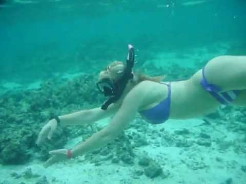 Scuba Diver Girls Snorkel the Cook Islands!!!