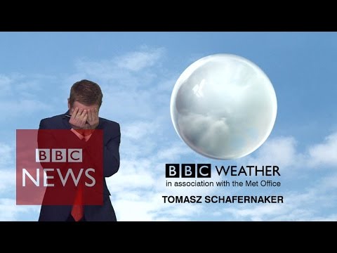 BBC News weatherman loses it live on-air but somehow 'makes' it through - BBC News