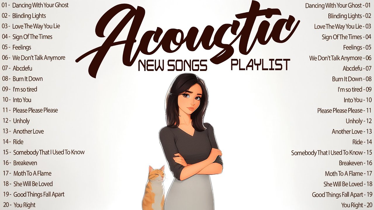 Sweet Acoustic Songs with Lyrics 2025 🌙 Dreamy Music 2025 New Songs for Soft Nights