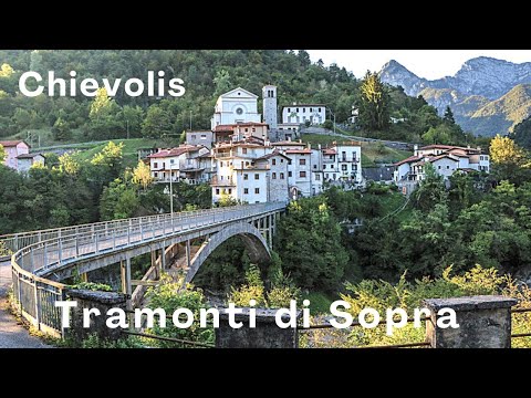 Lago di Redona Chievolis Tramonti di Sopra panorama drone