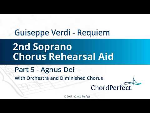 Verdi's Requiem Part 5 - Agnus Dei - 2nd Soprano Chorus Rehearsal Aid