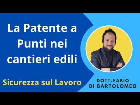 PATENTE A PUNTI NEI CANTIERI