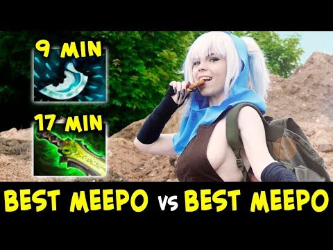BEST pro Meepo vs BEST Dotabuff Meepo — Abed vs inK-