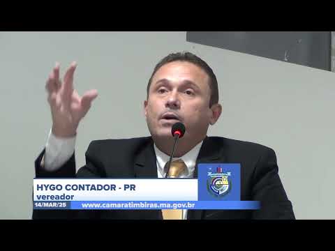  SESSÃO DIA 14/04/2025 – I PRONUNCIAMENTO DO VEREADOR HYGO CONTADOR