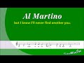 Al Martino - I'll never find another you - Karaoke