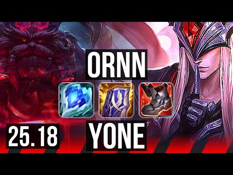 ORNN vs YONE (TOP) | EUW Master | 25.18