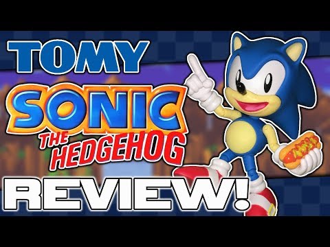 Sonic the Hedgehog 6-inch Knuckles Action Figure with Customizable Face Expressions and Holographic Display Base. Ages 14+ (Officially Licensed by Sega) video review thumbnail