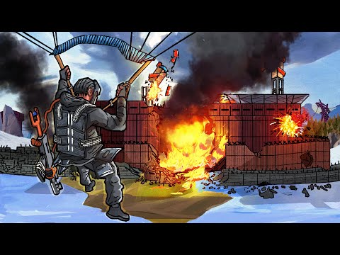 Foundation Wiping MASSIVE 30+ Player Clan - Rust Movie