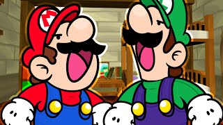 Mario and Luigi have an argument