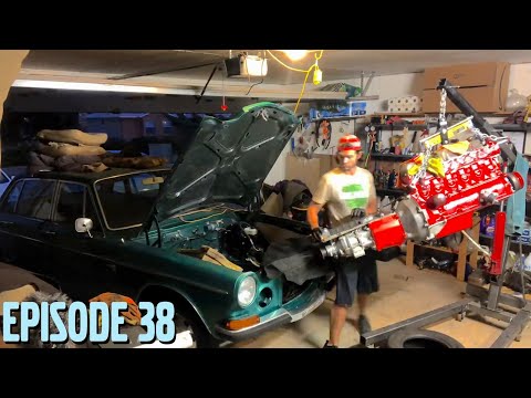 Installing Engine & Transmission - Volvo 164 Rescue Ep 38