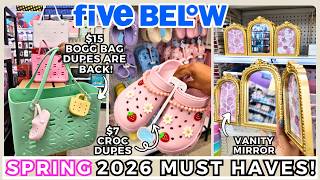 NEW Five Below Spring 2026 | VIRAL High End Dupes | Home Decor Must Haves | Shop With Me Vlog