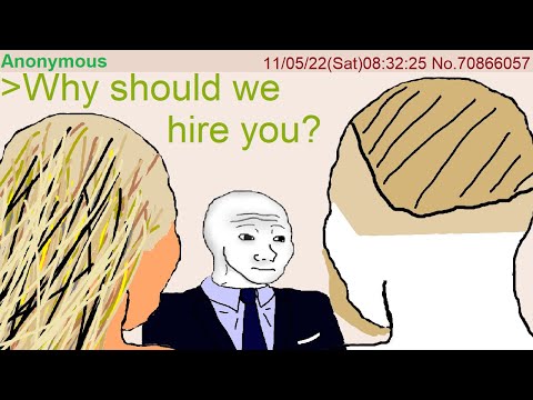 Anon's awkward job interview - Greentext 4Chan Stories