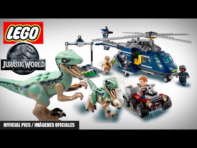 Vídeo relacionado con LEGO 75928 Jurassic World Persecución en helicóptero de Blue