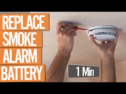 How to Change a Smoke Alarm Battery (under 1 Min)