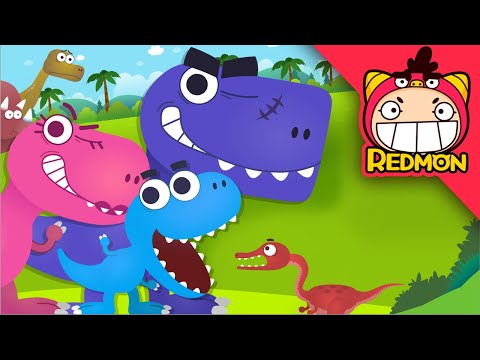 T-Rex Songs | Tyrannosaurus family song | Dinosaur songs | Nursery Rhymes | Song for Kids | REDMON