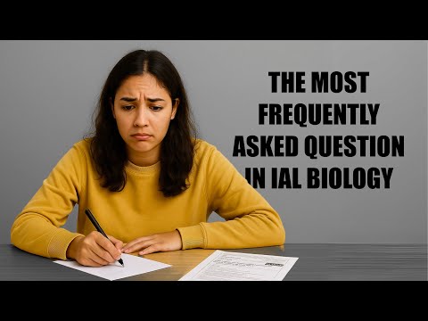 This question is likely to appear in Edexcel IAL Biology exam in 2026